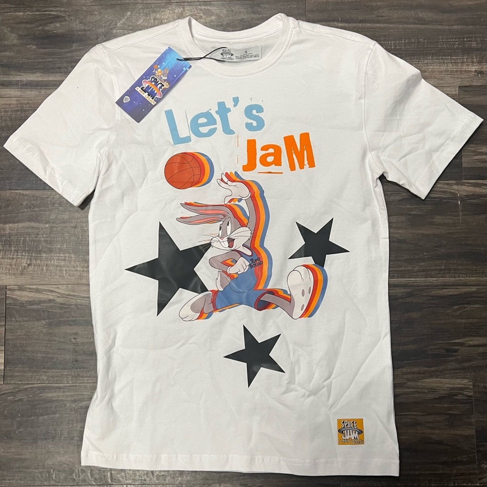 Space Jam White Graphic T-Shirt